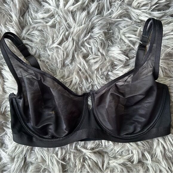 Soma Unbelievable Lift black scoop balconette bra women’s size 34DD - Picture 2 of 7